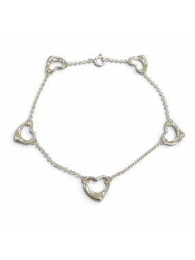 Tiffany & Co Elsa Peretti Open Heart Bracelet 925 Silver